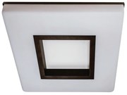 Plafon Vivaz 34X34Cm Led 24,4W Bivolt | Usina 19020/34 (BT - Branco Texturizado, 3000k)