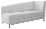 Recamier Valéria 140cm Lado Esquerdo Corano Branco - ADJ Decor