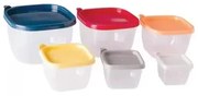 Conjunto De 6 Potes Quadrados Cozinha Conect