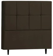 Cabeceira Roma para Cama Box Casal 140 cm Suede - D'Rossi - Marrom