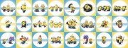 Minions - Conjunto com 24 peças