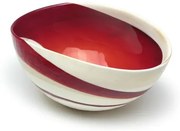 Bowl de Murano Vermelho Espiral Yalos