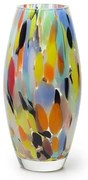 Vaso Oliva P Multicor Colorido Murano Cristais Cadoro