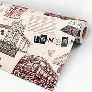 Papel de parede adesivo casual Londres