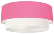 Plafon Para Banheiro Cilíndrico SB-3021 Cúpula Cor Rosa Bebê Branco