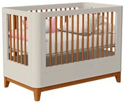 Berço Mini Cama Boom Plus Nordic - Areia Fosco - Berço Mini Cama Curvo Boom Plus Nordic - Areia Fosco