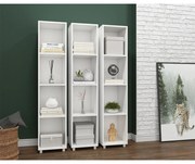 Estante Livreiro Armário Nichos Prateleiras Decoração Branco