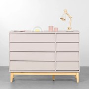 Cômoda Noah 4 Gavetas e 1 Porta com Pés Square Natural – Areia