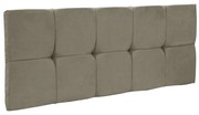 Cabeceira Painel Nina para Cama Box Solteiro 100 cm Suede Marrom Rato D'Rossi