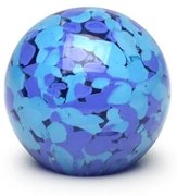 Peso Multicor Pequeno Bola Azul e Água-marinha Murano Cristais Cadoro