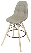 Banqueta Eames Botone Cor Fendi Base Madeira 1,13 MT (ALT) - 51767 Sun House