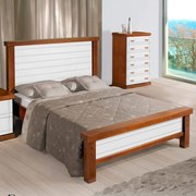 Cama de Casal Queen Style Flex Prime Peseira Baixa Domus Móveis -