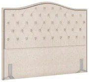 Cabeceira Cama Box Casal King 195cm Siena P02 Linho Bege Cru - Mpozena