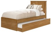Cama Barcelona Solteiro Com Auxiliar Nature – Tebarrot Móveis