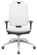 Cadeira Office Brizza Tela Branca Com Encosto Assento Facto Dunas Branco Autocompensador 126cm - 63257 Sun House