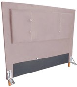 Cabeceira Cama Box Casal 140cm Caribe Suede Rosa - Sheep Estofados - Rosa