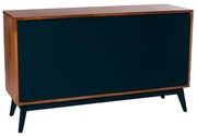 Buffet Safira 3 Portas Preto - Wood Prime MP 1041592