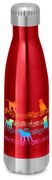 Garrafa Térmica Inox Brilhante 510 ml Cachorro Musical Arco Iris - Vermelho