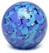 Peso Multicor Grande Bola Azul e Água-marinha Murano Cristais Cadoro