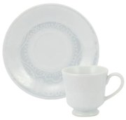 Xícara Café Com Pires 60Ml Porcelana Schmidt - Dec. Arabesco 2363