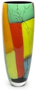Vaso 333 MS Lascas Coloridas Murano Cristais Cadoro