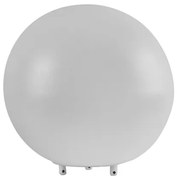 Luminaria De Piso Aluminio Branco 23cm Ip65 Soleil