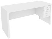 Mesa para Escritório Home Office ME4113 MDP Branco G69 - Gran Belo