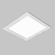 Luminária De Embutir Ruler Quadrado 50X50X10Cm 8Xe27 | Usina 3700/50 (BT - Branco Texturizado)