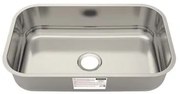 Cuba de Embutir Tramontina 56 x 34 x 14 cm Basic 56 BL Standard em Aço Inox Sem Válvula