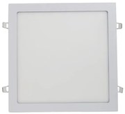 Plafon Led Embutir Quadrado Branco 24W Yamamura - LED BRANCO QUENTE (3000K)