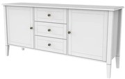 Buffet Winnie 3 Gavetas 2 Portas Branco 160cm - 65340 Sun House