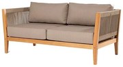 Sofa Cannes 02 Lugares Acquablock Fendi Base Verniz Mel - 72465 Sun House