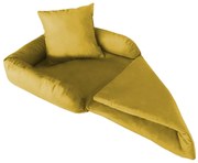 Protetor Para Sofá para Cães ou Gatos Grande Porte Fofinho Pet Protect Suede Amarelo