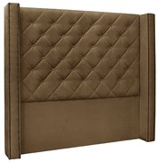 Cabeceira Decorativa Casal 1,64M Loewe Suede Caramelo G63 - Gran Belo