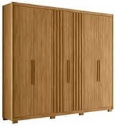 Guarda Roupa Casal 6 Portas 4 Gavetas 260cm Gaia M07 Freijó - Mpozenat