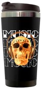 Copo Térmico 500ml Inox Caveira Skull Music Forever