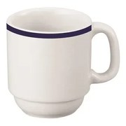 Xícara Café Com Pires 70 Ml Porcelana Schmidt - Dec. Filete Azul