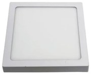 Plafon Led Sobrepor Quadrado Branco 24W Yamamura - LED BRANCO QUENTE (3000K)