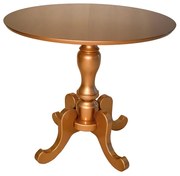 Mesa de Apoio Clássica Redonda Aile 80cm - Dourado Soleil Provençal Kleiner