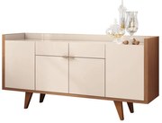 Buffet Aparador Balcão Sala de Jantar Albâni Off White/Nature G26 - Gran Belo