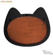 Arranhador de Parede para Gatos B100 Preto/Terracota - Sheep Estofados - Preto