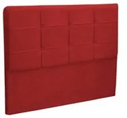 Cabeceira Cama Box Casal Queen 160cm London Veludo Vermelho - JS Móvei