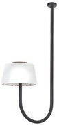 Plafon Mushroom Glass 66,5X14X29Cm Metal Alumínio E Vidro 2Xg9 - Old A... (PRETO / COBRE BRILHO)