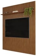 Painel para TV 65 Polegadas Ripado 183x212cm Pratisk D04 Freijó - Mpoz