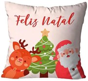 Capa de Almofada Feliz Natal 1 Peça