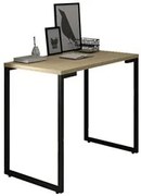 Mesa Escritório 90cm Estilo Industrial New Port F02 Nature - Mpozenato