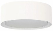 Plafon Duplo Cilíndrico Md-3038 Cúpula em Tecido 80x30cm Branco - Bivolt