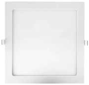 Luminária De Embutir Quadrado 24W 4000K Led Bivolt 30X30X2,5Cm Downlig... (Branco)