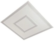 Embutido Convert Pro Duplo 62X62X05Cm 73,6W Led Bivolt | Usina 19221/6... (BT - Branco Texturizado, 3000k)