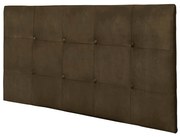 Painel Luna Para Cama Box Queen 160 cm Suede Marrom - D'Rossi